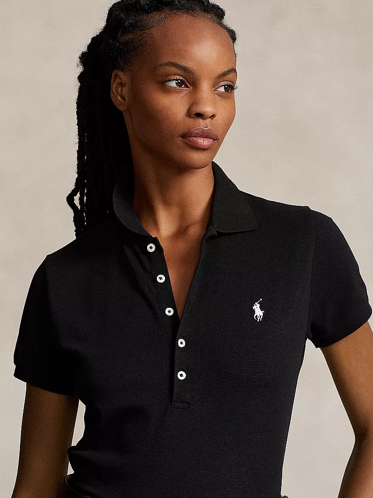 POLO RALPH LAUREN Poloshirt Slim Fit JULIE schwarz